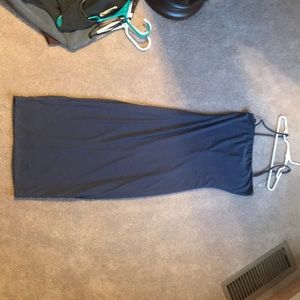 Navy blue strap dress